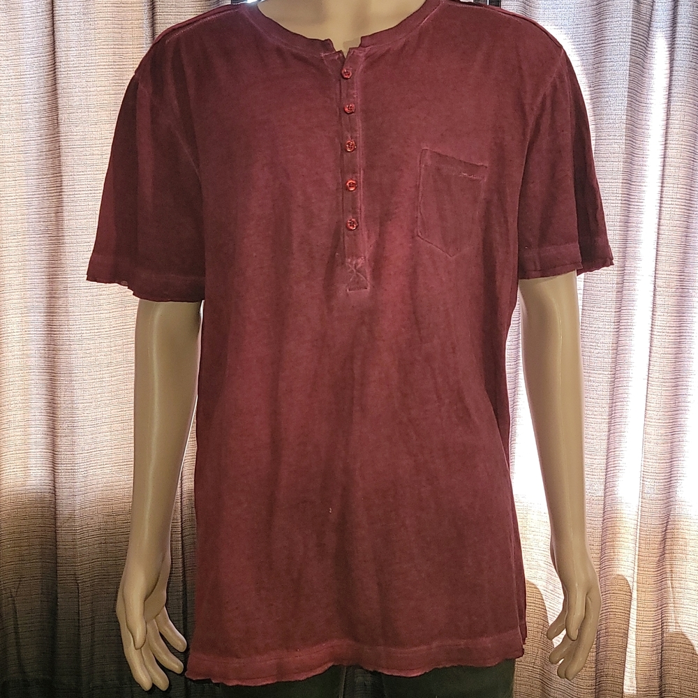 Rogue Raw-Edge Short Sleeve Henley